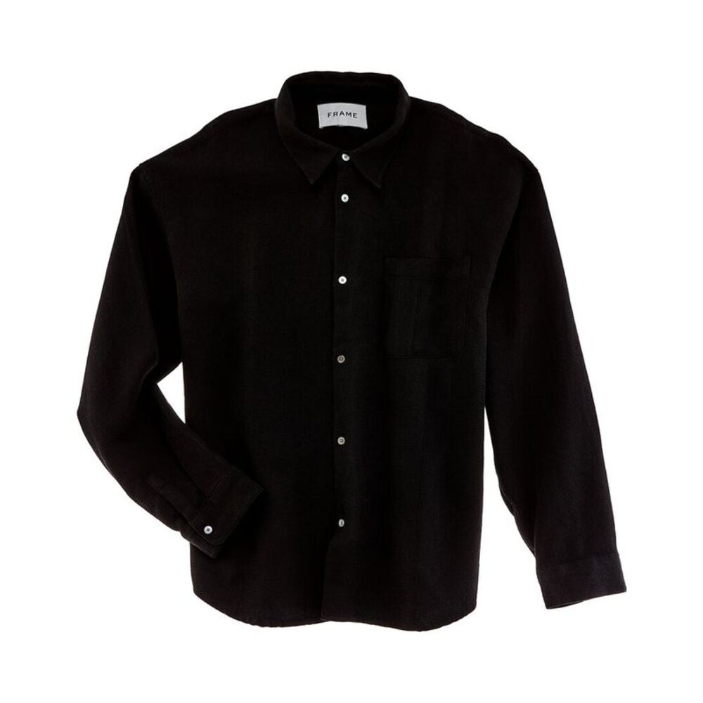 Frame Denim Mens  Waffle Textured Shirt